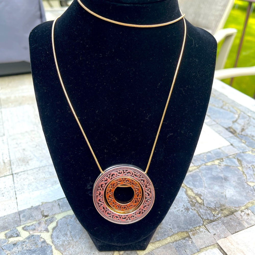 Scroll & Vine 32” Necklace NIB with gift box